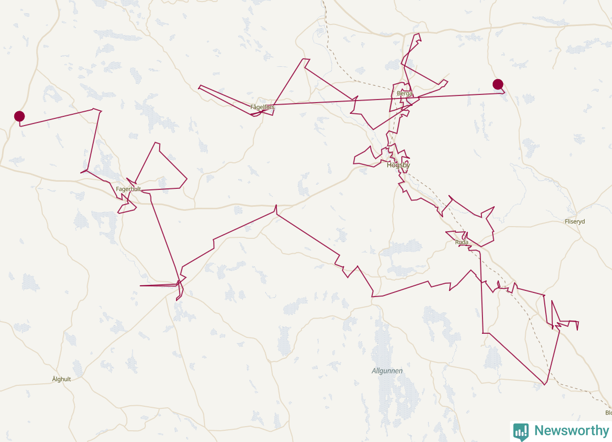 Karta över tomtens bästa resväg