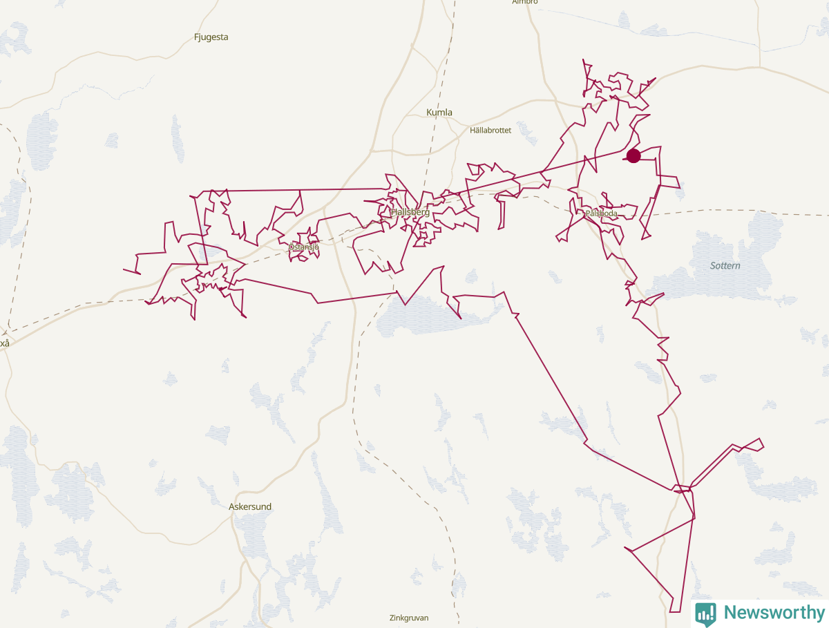 Karta över tomtens bästa resväg