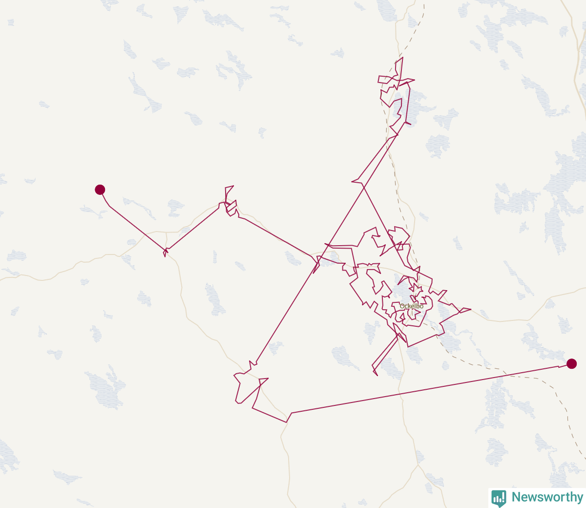 Karta över tomtens bästa resväg