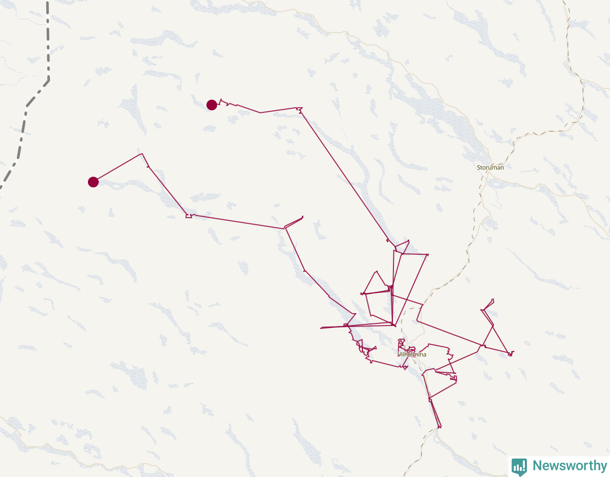 Karta över tomtens bästa resväg
