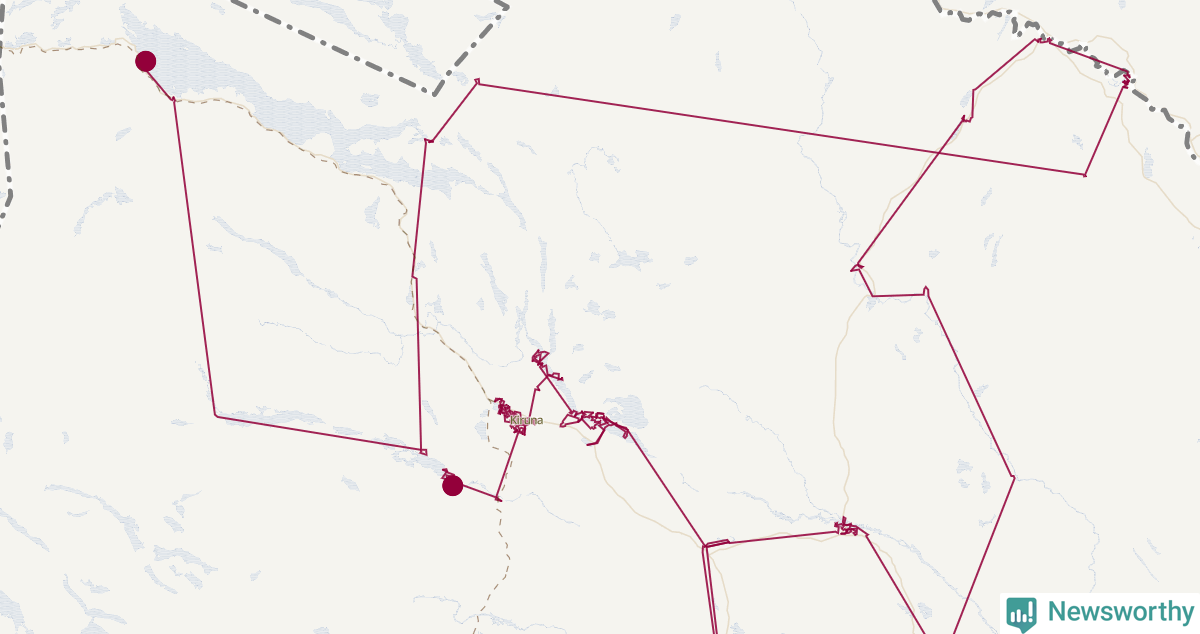 Karta över tomtens bästa resväg